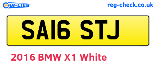 SA16STJ are the vehicle registration plates.