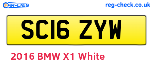 SC16ZYW are the vehicle registration plates.