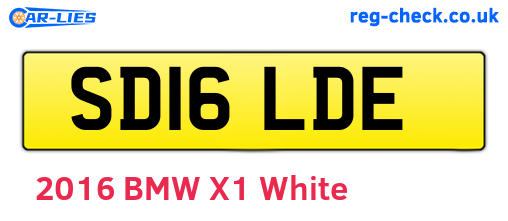 SD16LDE are the vehicle registration plates.