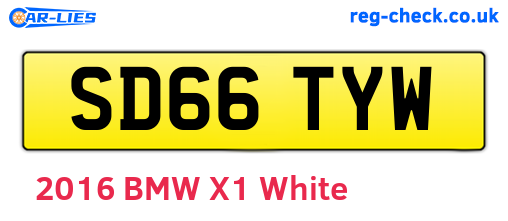 SD66TYW are the vehicle registration plates.