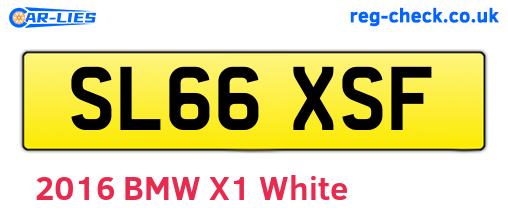 SL66XSF are the vehicle registration plates.