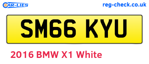 SM66KYU are the vehicle registration plates.