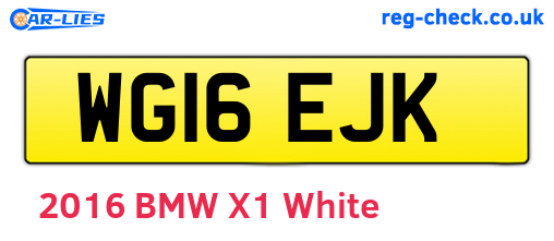 WG16EJK are the vehicle registration plates.