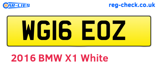 WG16EOZ are the vehicle registration plates.