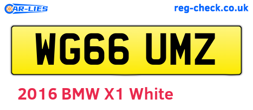 WG66UMZ are the vehicle registration plates.