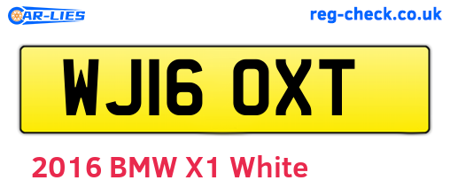 WJ16OXT are the vehicle registration plates.