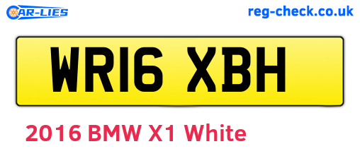WR16XBH are the vehicle registration plates.