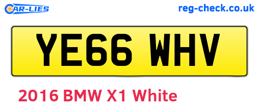 YE66WHV are the vehicle registration plates.