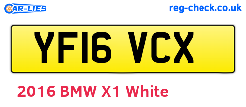 YF16VCX are the vehicle registration plates.