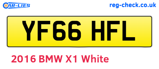 YF66HFL are the vehicle registration plates.