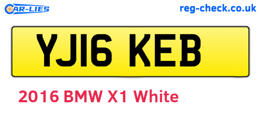 YJ16KEB are the vehicle registration plates.