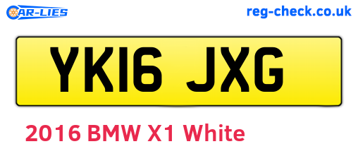 YK16JXG are the vehicle registration plates.