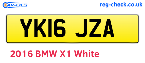 YK16JZA are the vehicle registration plates.