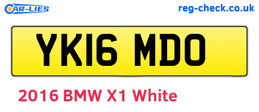 YK16MDO are the vehicle registration plates.