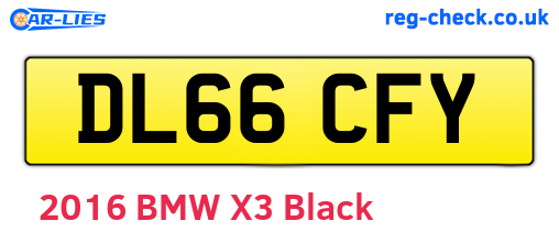 DL66CFY are the vehicle registration plates.