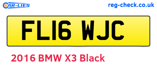 FL16WJC are the vehicle registration plates.