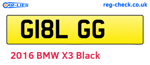 G18LGG are the vehicle registration plates.