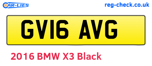 GV16AVG are the vehicle registration plates.
