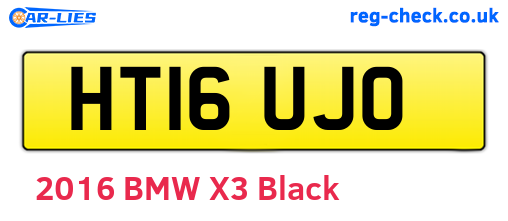 HT16UJO are the vehicle registration plates.