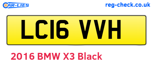 LC16VVH are the vehicle registration plates.