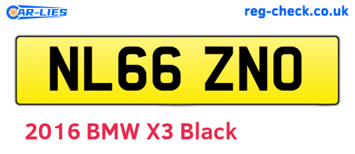 NL66ZNO are the vehicle registration plates.