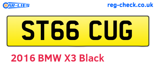 ST66CUG are the vehicle registration plates.