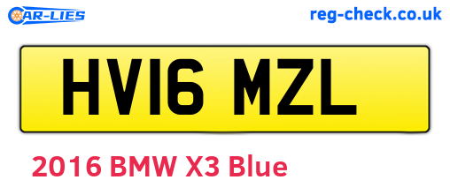 HV16MZL are the vehicle registration plates.