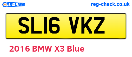 SL16VKZ are the vehicle registration plates.