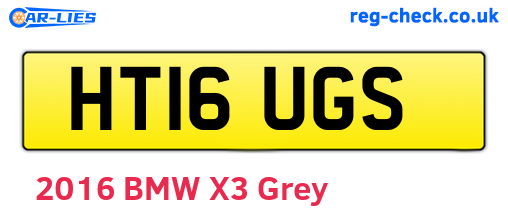 HT16UGS are the vehicle registration plates.