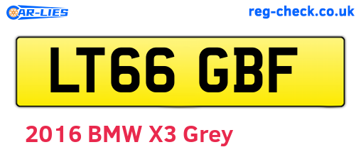 LT66GBF are the vehicle registration plates.