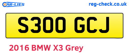 S300GCJ are the vehicle registration plates.