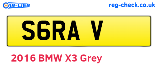 S6RAV are the vehicle registration plates.