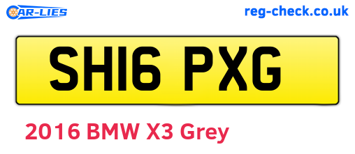 SH16PXG are the vehicle registration plates.