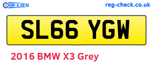 SL66YGW are the vehicle registration plates.