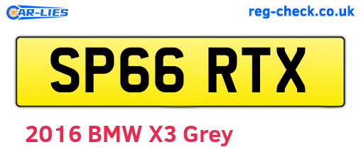 SP66RTX are the vehicle registration plates.