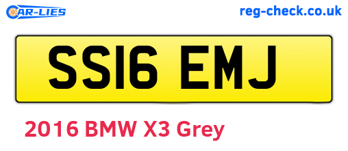 SS16EMJ are the vehicle registration plates.