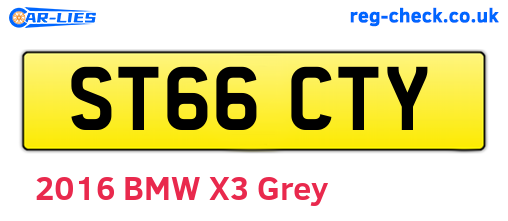 ST66CTY are the vehicle registration plates.