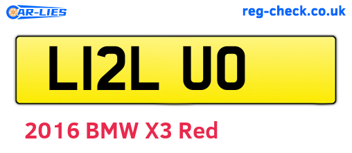 L12LUO are the vehicle registration plates.