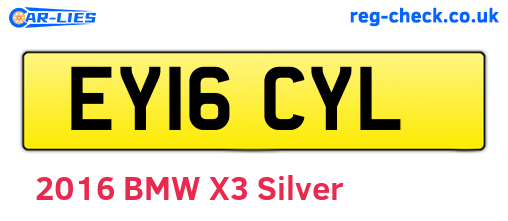 EY16CYL are the vehicle registration plates.