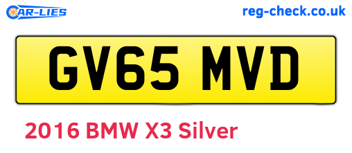 GV65MVD are the vehicle registration plates.