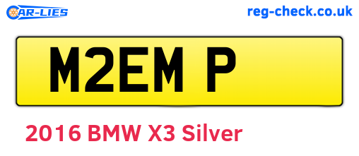 M2EMP are the vehicle registration plates.