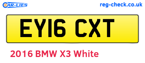 EY16CXT are the vehicle registration plates.