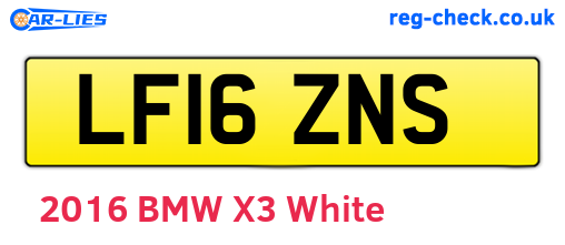 LF16ZNS are the vehicle registration plates.