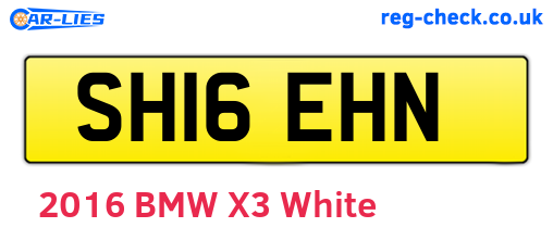 SH16EHN are the vehicle registration plates.