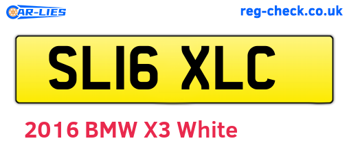 SL16XLC are the vehicle registration plates.
