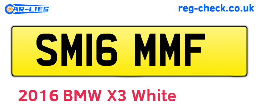 SM16MMF are the vehicle registration plates.