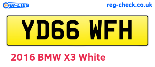 YD66WFH are the vehicle registration plates.