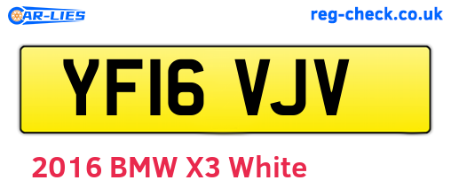 YF16VJV are the vehicle registration plates.