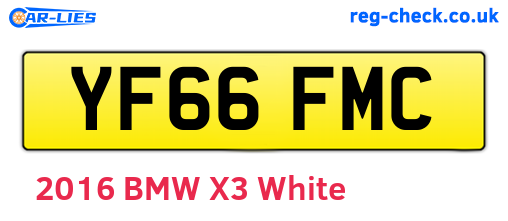 YF66FMC are the vehicle registration plates.