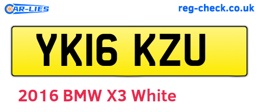 YK16KZU are the vehicle registration plates.